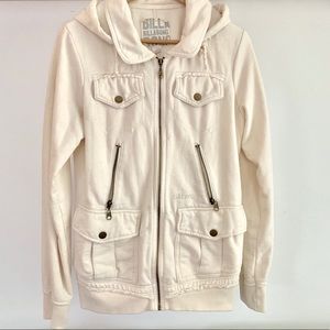 Billabong zipper double pocket hoodie size XL